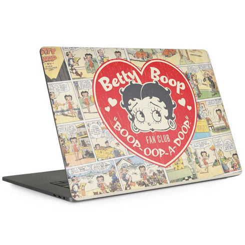 Betty Boop Comic Strip MacBook Skins