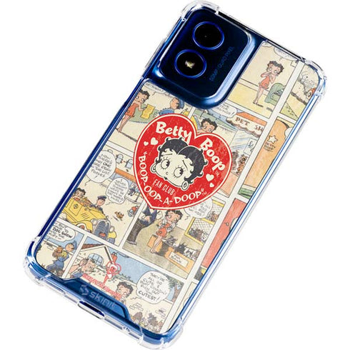 Betty Boop Comic Strip Moto G Play 4G (2024) Clear Case