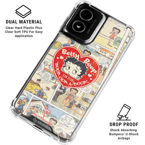 Betty Boop Comic Strip Moto G Power 5G (2024) Clear Case