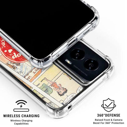 Betty Boop Comic Strip Moto G Power 5G (2024) Clear Case