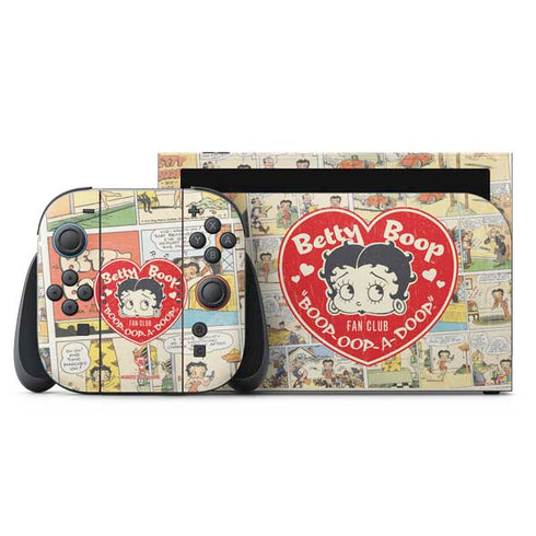 Betty Boop Comic Strip Nintendo Switch 2 (2025) with Joy-Con Skin