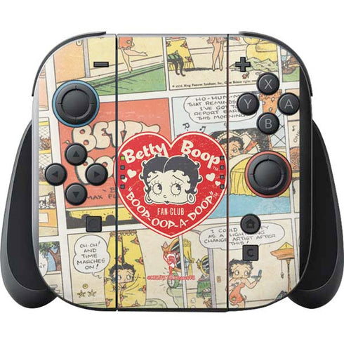 Betty Boop Comic Strip Nintendo Switch 2 (2025) with Joy-Con Skin