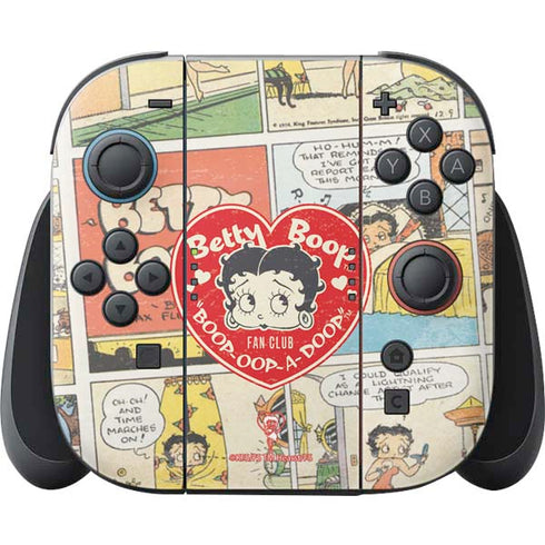 Betty Boop Comic Strip Nintendo Switch 2 (2025) Joy-Con Controller Skin