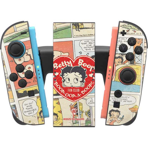 Betty Boop Comic Strip Nintendo Switch 2 (2025) Joy-Con Controller Skin
