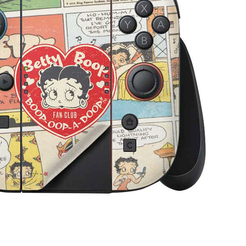 Betty Boop Comic Strip Nintendo Switch 2 (2025) Joy-Con Controller Skin