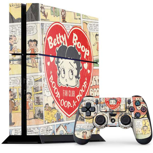 Betty Boop Comic Strip PlayStation PS4 Skins