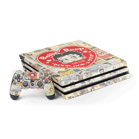 Betty Boop Comic Strip PlayStation PS4 Skins