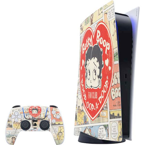 Betty Boop Comic Strip PlayStation PS5 Skins