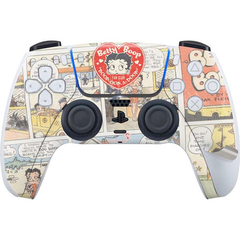 Betty Boop Comic Strip PS5 Pro Disk Bundle Skin