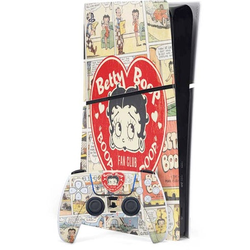 Betty Boop Comic Strip PlayStation PS5 Skins