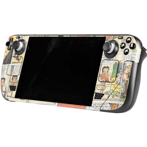 Betty Boop Comic Strip Steam Deck Handheld Gaming Computer OLED Skin