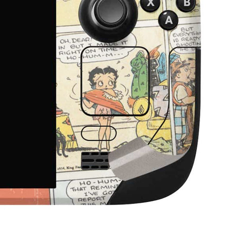 Betty Boop Comic Strip Steam Deck Handheld Gaming Computer OLED Skin
