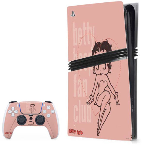 Betty Boop Fan Club PS5 Pro Bundle Skin