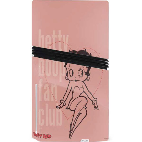 Betty Boop Fan Club PS5 Pro Disk Console Skin