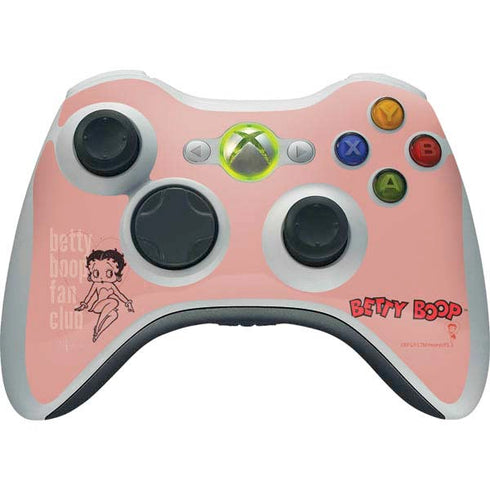 Betty Boop Fan Club Xbox 360 Wireless Controller Skin