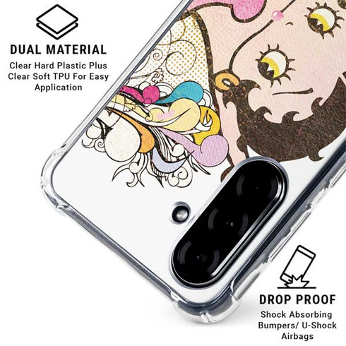Betty Boop Hands Up Galaxy A36 5G Clear Case