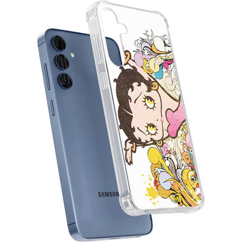 Betty Boop Hands Up Galaxy A55 5G Clear Case