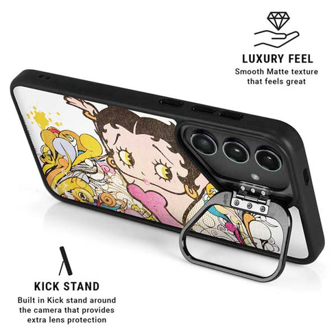 Betty Boop Hands Up Galaxy S25 Plus Kickstand Case