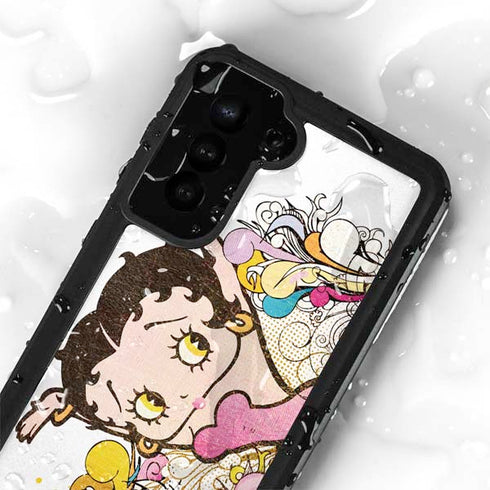 Betty Boop Hands Up Galaxy S24 Plus Waterproof Case