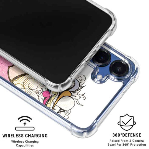 Betty Boop Hands Up Galaxy S25 Clear Case