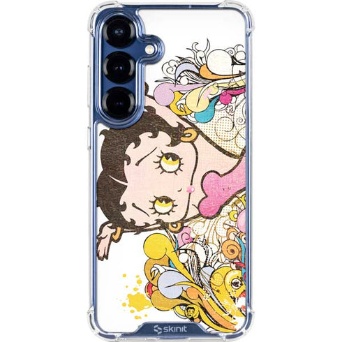 Betty Boop Hands Up Galaxy S25 Plus Clear Case