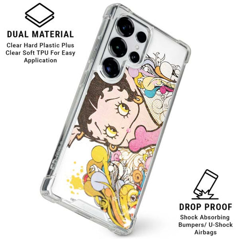 Betty Boop Hands Up Galaxy S25 Ultra Clear Case