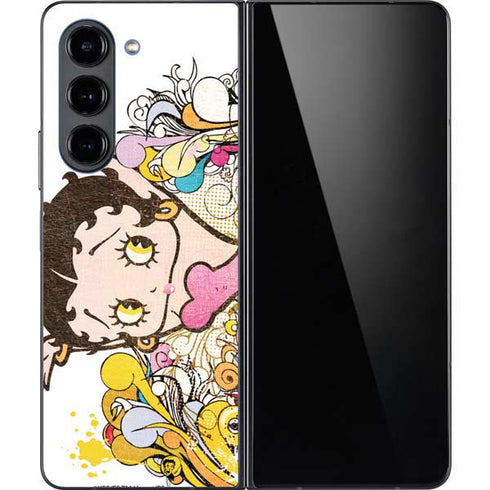 Betty Boop Hands Up Galaxy Z Fold5 5G Skin