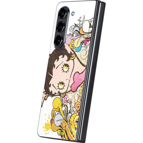 Betty Boop Hands Up Galaxy Z Fold5 5G Skin