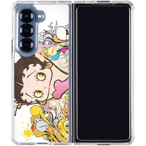 Betty Boop Hands Up Galaxy Z Fold6 Clear Case