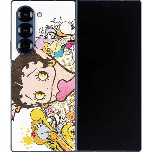 Betty Boop Hands Up Galaxy Z Fold6 Skin