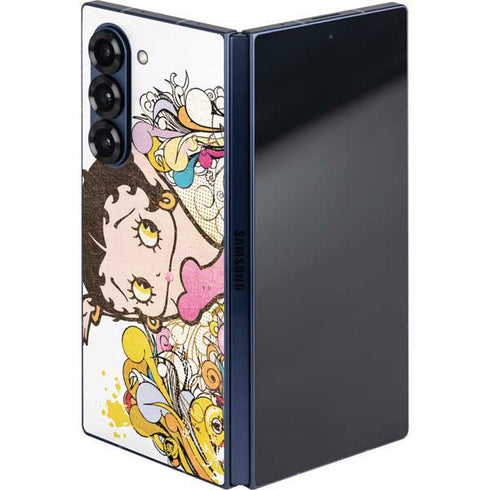 Betty Boop Hands Up Galaxy Z Fold6 Skin