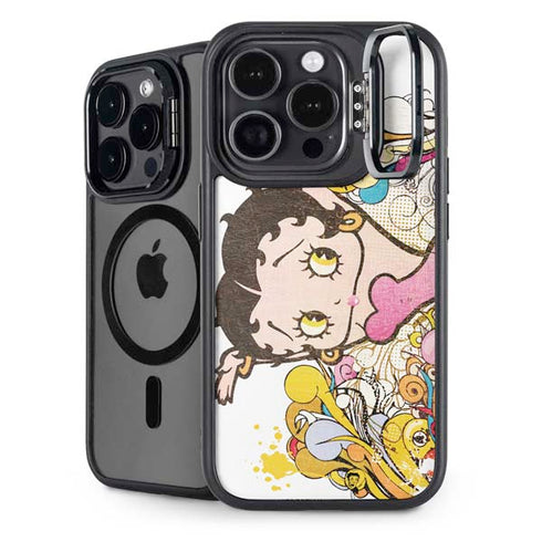 Betty Boop Hands Up iPhone 14 Pro Kickstand Case
