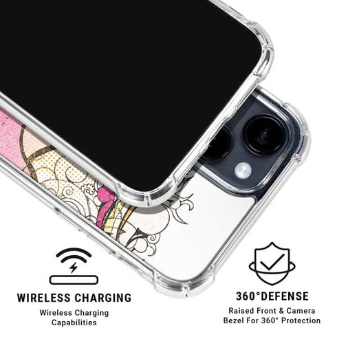 Betty Boop Hands Up iPhone 15 Clear Case