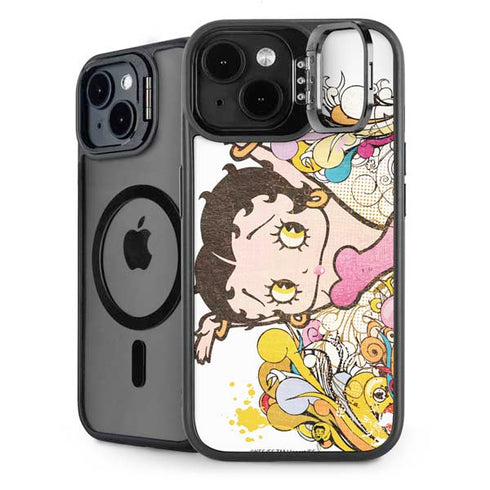 Betty Boop Hands Up iPhone 15 Plus Kickstand Case