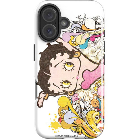 Betty Boop Hands Up iPhone 16 Impact Case