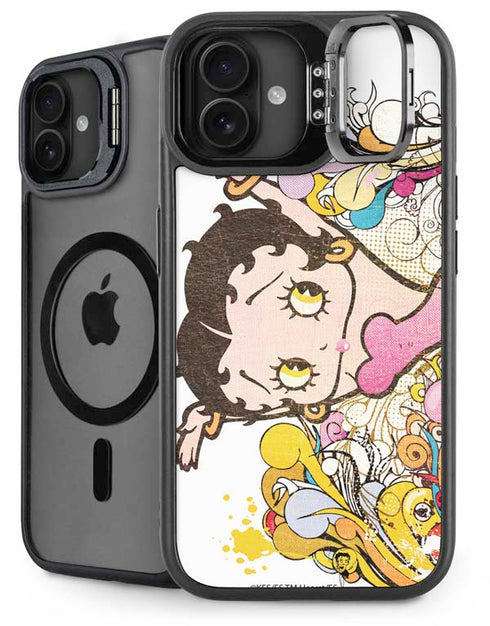 Betty Boop Hands Up iPhone 16 Plus Kickstand Case