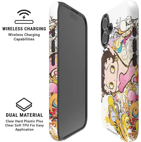 Betty Boop Hands Up iPhone 16 Plus Magsafe Impact Case