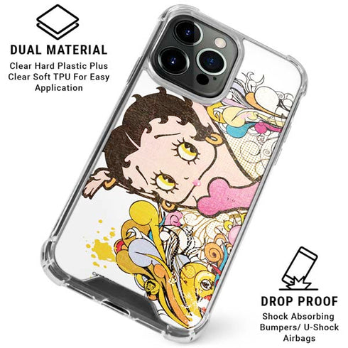 Betty Boop Hands Up iPhone 16 Pro Max Clear Case