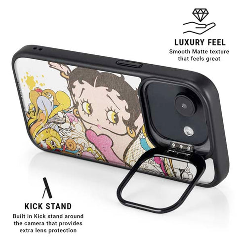 Betty Boop Hands Up iPhone 16e Kickstand Case