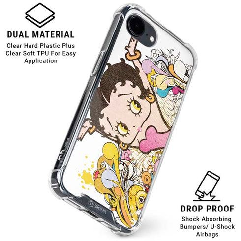 Betty Boop Hands Up iPhone 16e Clear Case