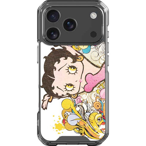 Betty Boop Hands Up iPhone 18 Pro Clear Case