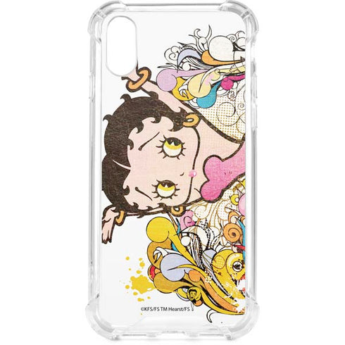 Betty Boop Hands Up iPhone XS Clear Case