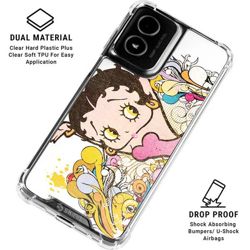 Betty Boop Hands Up Moto G Power 5G (2024) Clear Case