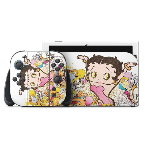 Betty Boop Hands Up Nintendo Switch 2 (2025) with Joy-Con Skin