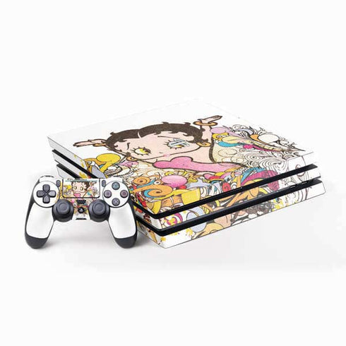 Betty Boop Hands Up PlayStation PS4 Skins