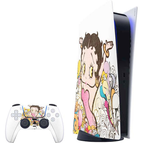 Betty Boop Hands Up PlayStation PS5 Skins