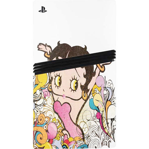 Betty Boop Hands Up PS5 Pro Console Skin