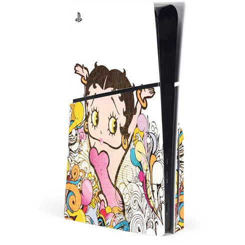 Betty Boop Hands Up PlayStation PS5 Skins