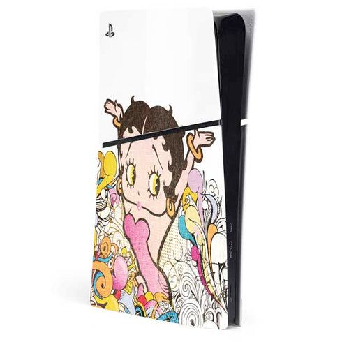 Betty Boop Hands Up PS5 Slim Digital Edition Console Skin