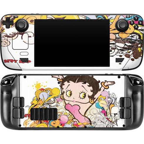 Betty Boop Hands Up Steam Deck Handheld Gaming Computer OLED Skin